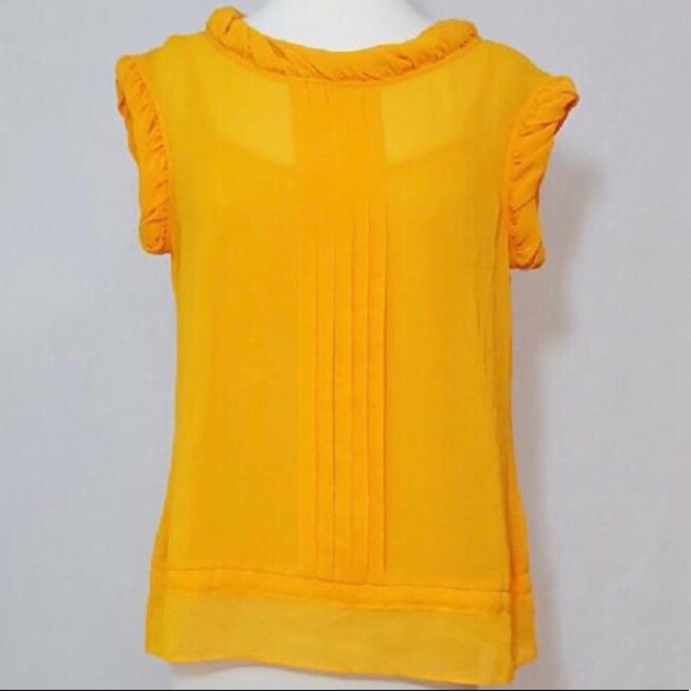 Ted Baker Sheer Orange Blouse
